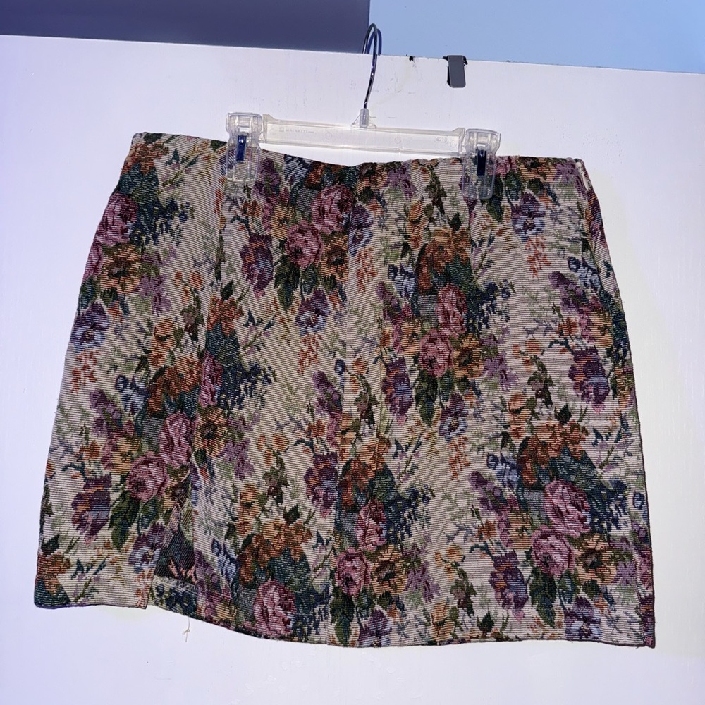 Wild Fable Multicolor Floral Mini Skirt